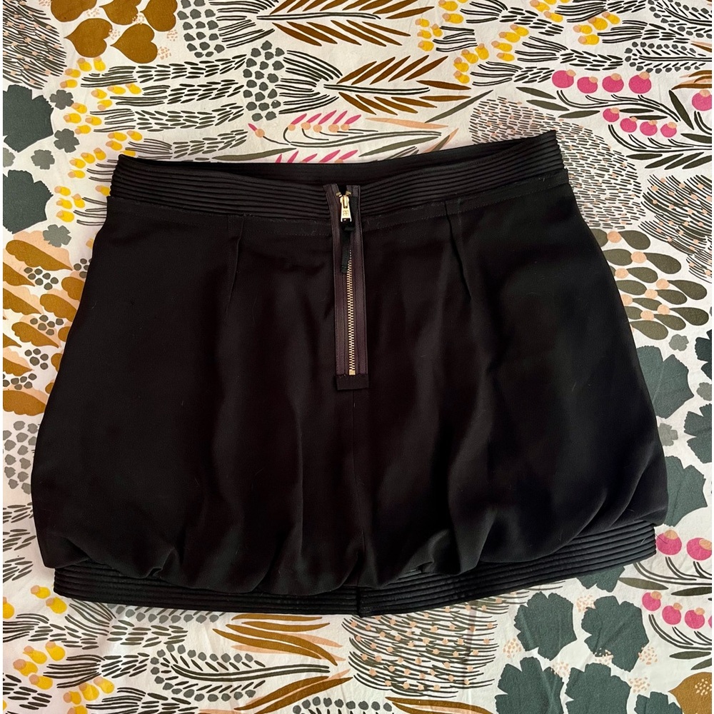 BCBGMAXAZARIA Black Tuxedo Style Bubble Mini Skirt Sz 6